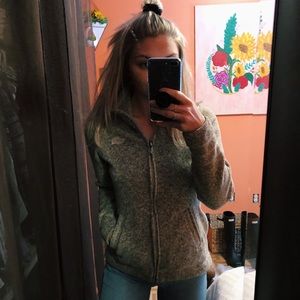 North Face Zip Up Sweatshirt